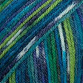 Drops Fabel 677 vert/turquoise