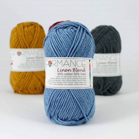 YARN GATE Linen Blend 90 bleu cliar